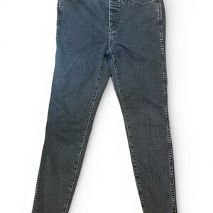 Madewell 10” High Rise Skinny Jeans Womens Size 30 Classic Black Denim GUC